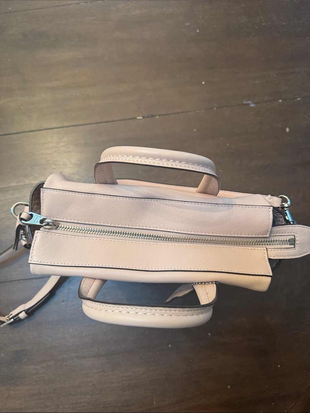 Coach Pebbled Leather Mini Satchel - Light Blush - Picture 2 of 6
